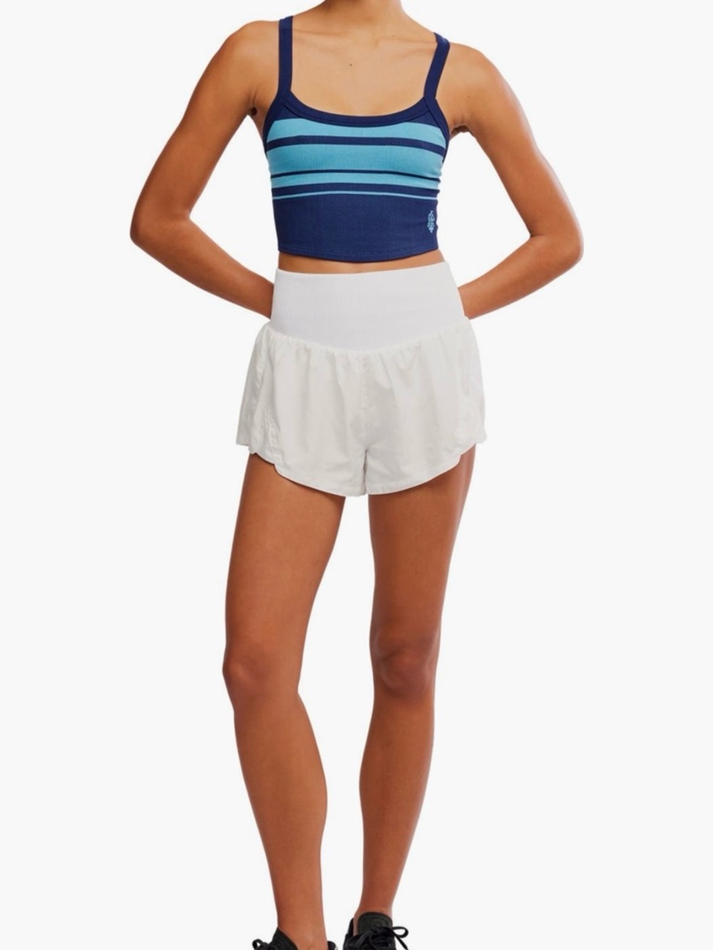 FP Movement all clear  Blue Striped camisole midnight navy colorway